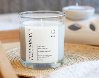 Editable Candle Label Template, Modern Candle Label Design, Custom Product Label, Canva Editable, Customizable Candle Jar Label, DIY Sticker