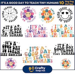 Es ist ein guter Tag, kleine Menschen zu unterrichten, Lehrer-Svg-Bundle, Teach Love Inspire Png, Lehrer Wertschätzung, Geschenke für Lehrer Sweatshirt PNG