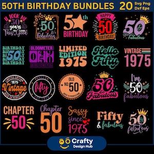 50e verjaardag SVG, Hello Fifty Shirt Design, Fifty Birthday Svg, It's my Birthday 50 years, shirt 50e verjaardag 1975, verjaardagscadeau 1975