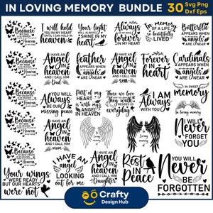 En mi memoria amorosa paquete SVG, paquete svg conmemorativo, citas conmemorativas svg, recuerdo svg, alas de ángeles svg, cardenal svg, cristiano svg PNG