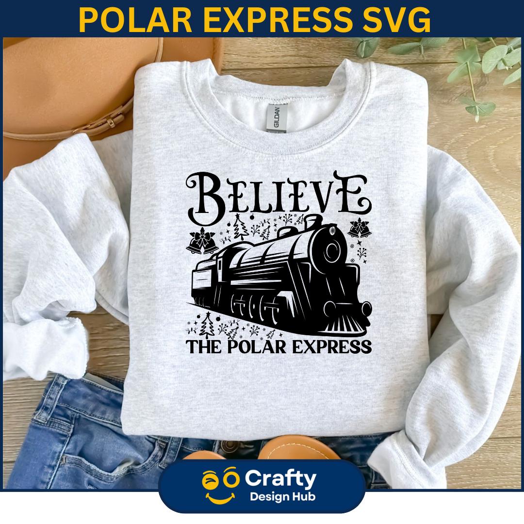The Polar Express Believe Svg, Believe Polar Express ,farmhouse Xmas ...