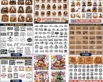 250+Halloween Mega Bundle svg ,Spooky Vibes Png,Trick Or Treat, Retro Halloween Png , Fall Png Bundle, Svg,Cute Ghost Pumpkin Sublimation