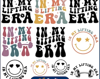 In My Lifting Era SVG Bundle, lustige Geschenke für Fitnessstudio Liebhaber, Muskel Mommy Png, Workout SVG Designs, Fitness Mom, Fitness Png für Frauen