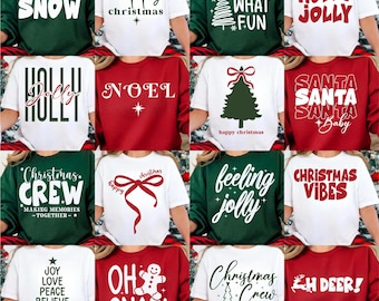 Christmas SVG Bundle, Happy Christmas Png, Funny Christmas Shirt SVG, Holiday Quote SVG, Xmas Sweatshirt Designs, Christmas Tree Svg