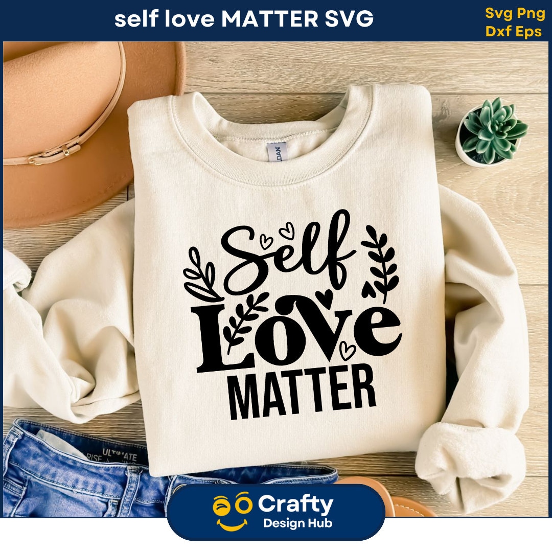 Love Yourself SVG, Self Love Svg, Mental Health SVG, Retro ...