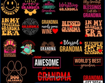 Grandma svg bundle, Grandma Heart svg, blessed grandma svg, grandma shirt svg, Grandma Bundle SVG file for Cricut, Grandma SVG design