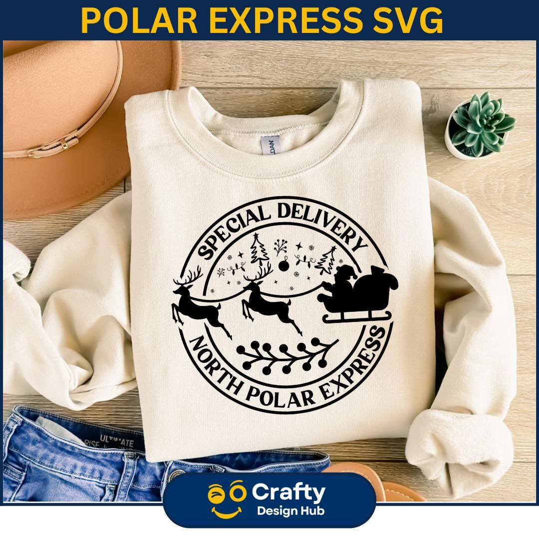 Special Delivery From the North Pole Svg, All Aboard Polar Express Png ...