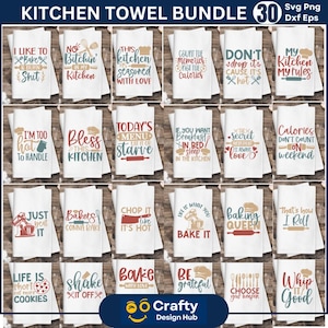 Keukenhanddoek Svg bundel, keuken ontwerpen Svg, bakken Svg, Funny Kitchen Quotes Svg, keukenhanddoek svg, koken Svg, chef-kok svg