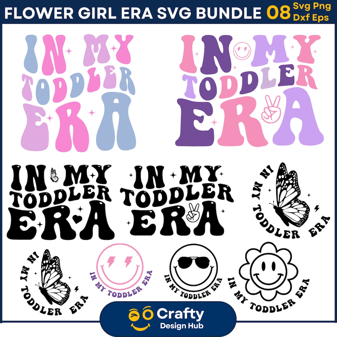 In My Toddler Era SVG Bundle, Cute Toddler Era Svg, Toddler Svg