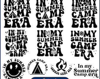 Nel mio pacchetto SVG Summer Camp Era, Svg Summer Camp retrò, regalo Summer Camp, maglietta Summer Camp retrò, avventura svg, maglietta School Camp Png