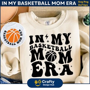 In meiner Basketball Mom Ära SVG, Basketball Mom, Basketball Shirt Design, Sport Mom SVG, Basketball Lover SVG, Retro Basketball svg Cricut Cut