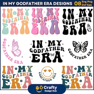 In My Godfather Era SVG Bundle, Godfather Shirt Png, Godfather svg, Godfather Gift ShirtCut File Cricut, Silhouette