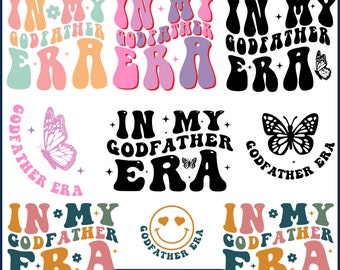 In My Godfather Era SVG Bundle, Godfather Shirt Png, Godfather svg, Godfather Gift ShirtCut File Cricut, Silhouette