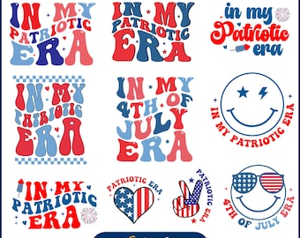In My Patriotic Era Svg, 4th Of July Svg, American Svg, USA Patriotic Svg, Freedom Svg, independence day, svg files for cricut