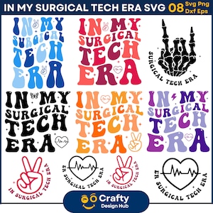 In My Surgical Tech SVG Bundle, Png dell&#39;era della tecnologia chirurgica, Department Life SVG, Tecnico chirurgico SVG, Infermiere chirurgico PNG, File per Cricut