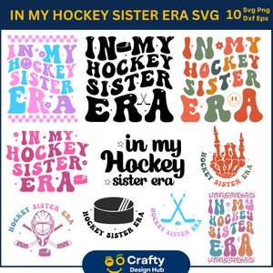 In meiner Hockey Sister Era SVG, Hockey-Shirt-Svg, Hockey-Liebhaber-Svg, Hockey-Schwester-Svg, Hockey-Schwester, Hockey-Shirt, Sport-Schwester-Svg