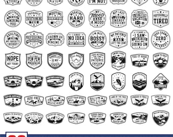 Funny Hat Patch SVG Bundle,Retro Western, Cap Patch Svg, Tooled Leather Patch,Gag Gift for Cricut,Badge Designs, Laser Cut Hat Patch Designs
