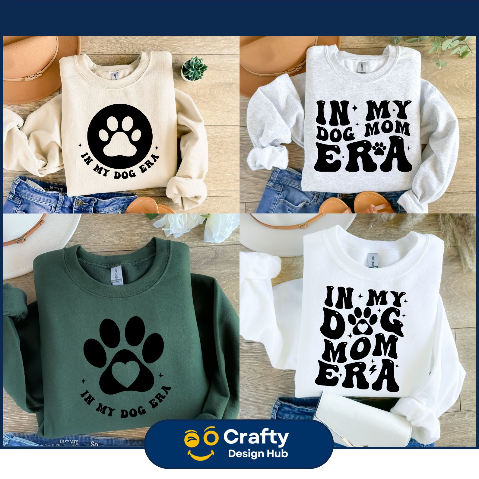 In My Dog Era Svg Bundle, Mom Svg, Funny Mom Shirt PNG, Dog Mama Svg ...