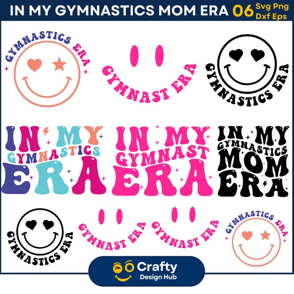 In My Gymnastics Era SVG Bundle, Gymnastics Svg, Gymnastics Png, Retro Gymnastics Svg,  Gymnastics Shirt For Girls, Gymnastics Lover Svg PNG