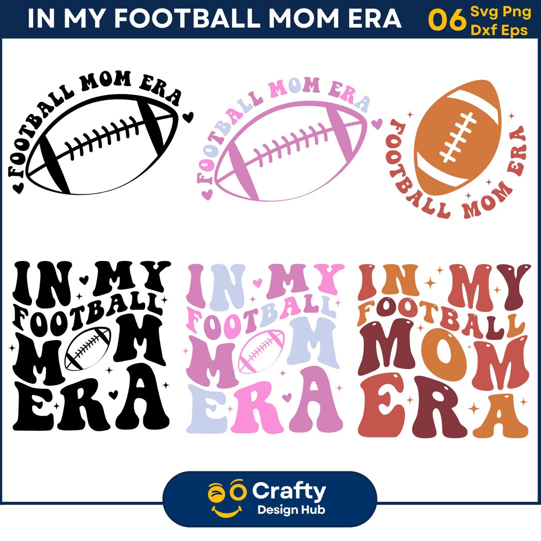 In My Football Mom Era Svg Bundle, Football Mom Svg, Football Shirt