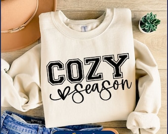 Cozy Season SVG, Cozy Season png, Get Cozy Svg, Christmas Svg, Christmas Season Svg, Sweater Weather Svg, Cozy Vibes Svg, Cricut Cut Files