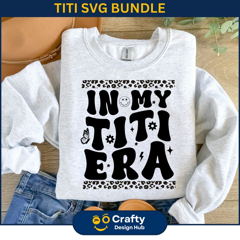In my titi era svg bundle, auntie era svg, gift for aunt svg, In My Era Svg, titi era svg, Retro Auntie Svg, retro svg image 4