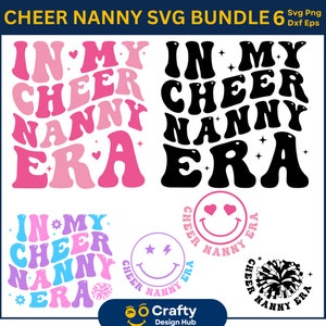 Dans mon lot de svg de l'ère des nounous My cheer, nounou Svg, svg nounou rétro, cool nounou époque svg, svg de l'époque des nounous, svg rétro