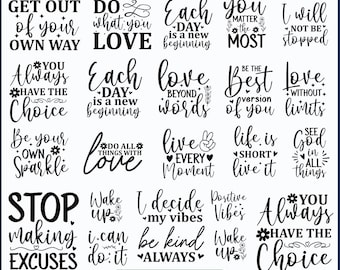 Motivational Svg Bundle, Positive Quote svg, Self Love Svg, Kind Svg, Inspirational Quotes svg, You Matter Svg, Kindness Svg