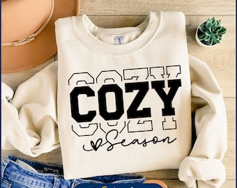 Cozy Season SVG, Cozy Season png, Get Cozy Svg, Christmas Svg, Christmas Season Svg, Sweater Weather Svg, Cozy Vibes Svg, Cricut Cut Files