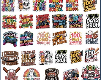 100 Days Of School PNG Bundle, I Crushed 100 Days Of School PNG ,Monster Truck,100 Days Smarter Png, Teacher Png,100 Days Of School Boys