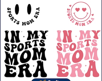 In My Sports Mom Era Svg Bundle, Sports Mom Svg, Sports Shirt Design, Sports Mom Svg, Sports Lover Svg, Retro Sports svg, Digital Download