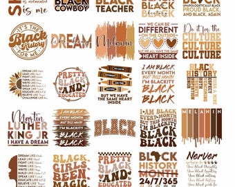 Schwarze Geschichte Monat Bundle, schwarze Geschichte SVG Bundle, Afroamerikaner, Schwarze, ich bin schwarze Geschichte Png, schwarze Geschichte Monat svg