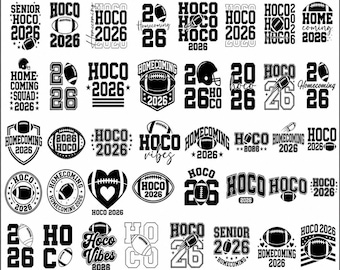 Hoco 2026 svg Bundle, Home Coming svg, Basketball High School svg, Hoco vibes svg, Homecoming shirt png ,Football svg,School Homecoming
