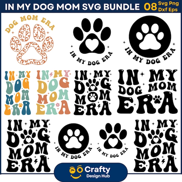 In my dog era Svg Bundle, Mom svg,  Funny Mom Shirt PNG, Dog Mama Svg, Dog Lover Svg, Dog Svg Png Designs, Digital Download