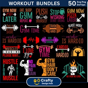 Pacchetto SVG di allenamento, citazione in palestra in formato SVG, pacchetto SVG di motivazione in palestra, camicia da allenamento in formato Svg, esercizio in formato Svg, fitness in formato SVG, allenamento in formato SVG