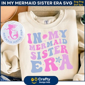 In meiner Meerjungfrau Schwester Ära svg, In meiner Meerjungfrau Ära svg, Meerjungfrau Ära svg, Meerjungfrau svg, Meerjungfrau-Geburtstagskind SVG, Sea Beach SVG