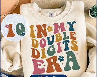 In My Double Digits Era, Double Digits SVG, Ten Birthday Svg, Double Digits Birthday Girl Svg, Birthday Svg, Birthday Shirt Svg Digital file