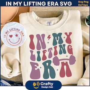Nella mia era di sollevamento SVG, regali divertenti per gli amanti della palestra, mamma muscolosa Png, disegni di allenamento, mamma fitness, fitness Png per le donne, download digitale