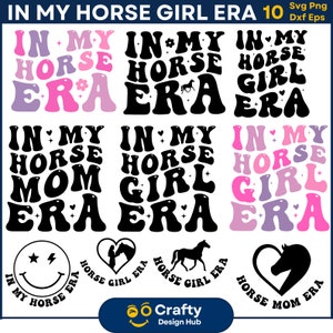 In meinem Pferd Mädchen Era svg Bundle, Pferd Mädchen Era svg, Pferdemädchen svg, lustiges Mädchen-Shirt PNG, Retro Mädchen svg, Pferdesvg, lustiges Hemd-Svg