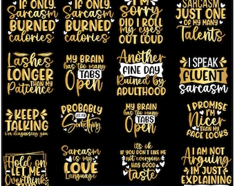 15 Funny quotes bundle svg, Sarcasm Svg Bundle, Sarcastic Quotes Svg, Sarcastic Svg Bundle, Sarcastic Sayings Svg Bundle, Silhouette, Cricut