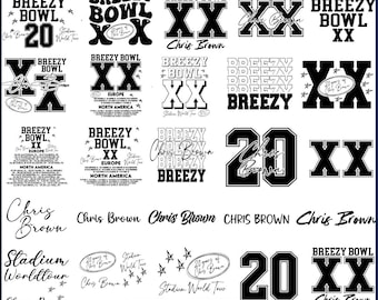 Chris Brown Breezy Bowl XX Tour Svg Png,Chris Brown T-Shirt Design,Breezy Bowl Png,Chris Brown Png,Chris Brown Breezy Signature ,Breezy Bowl