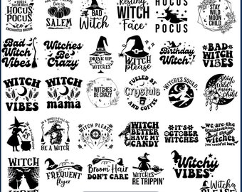 Witch Bundle Svg, WITCHCRAFT SVG Bundle, Mystical Witch, Halloween svg, Witchy quotes and designs SVG, Witches Svg, Wicca svg, Witchy Saying