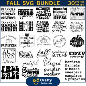 Fall SVG Bundle, Fall porch sign svg, Halloween Svg Files, Autumn Svg Bundle,  Fall Svg Designs, Thanksgiving Svg, Fall Svg, Svg File