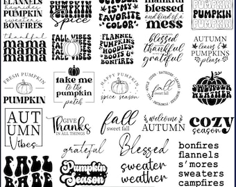 Bundle SVG automne, automne porche signe svg, fichiers Svg Halloween, lot Svg automne, dessins Svg automne, Thanksgiving Svg, Svg automne, fichier Svg
