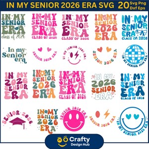In meiner Senioren Ära Klasse von 2026 SVG-Bundle, Klasse von 2026 SVG, Abschlussfeier 2026 SVG, Abschlussfeier 2026 SVG, Schulabschluss SVG, Abschlussfeier 2026 Shirt, Abschlussfeier 2026