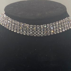 Rhinestone Statement Choker: Wedding Bridal Jewelry