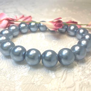 Light Blue Pearl Bracelet, Blue Jewelry, Gift for Girlfriend, Best Friend Gift, Something Blue Jewelry, Gift for Wife, Gift for Her