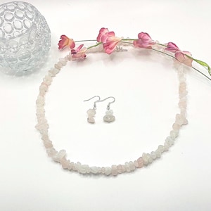 Pink Bead Jewelry Set, Chic Pink Jewelry, Pink Necklace Bracelet Earring, Pink Bead Necklace Set, Gift Jewelry Lovers, Gift Wife Her
