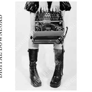 Typewriter Boots Planner Dashboard Printable, Digital Download