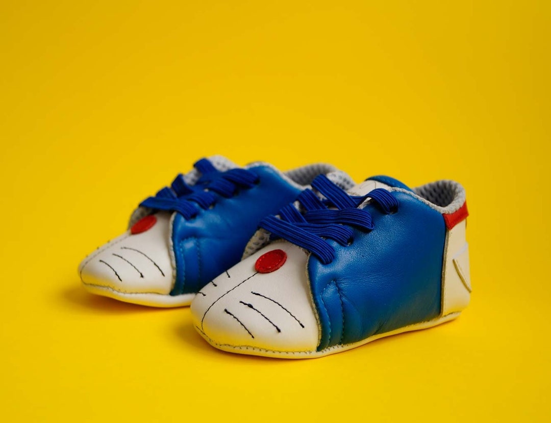 Doraemon Baby Sneakers Doraemon Sneakers Original Sneakers Etsy